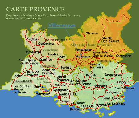 Carte de Provence